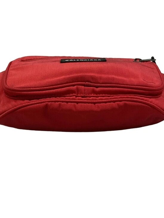 BALENCIAGA Explorer Beltpack 482389 Red Black Nylon Unisex Bum Bag main image 4